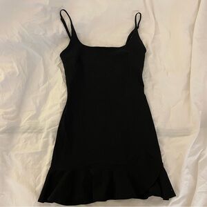 princess polly black mini dress